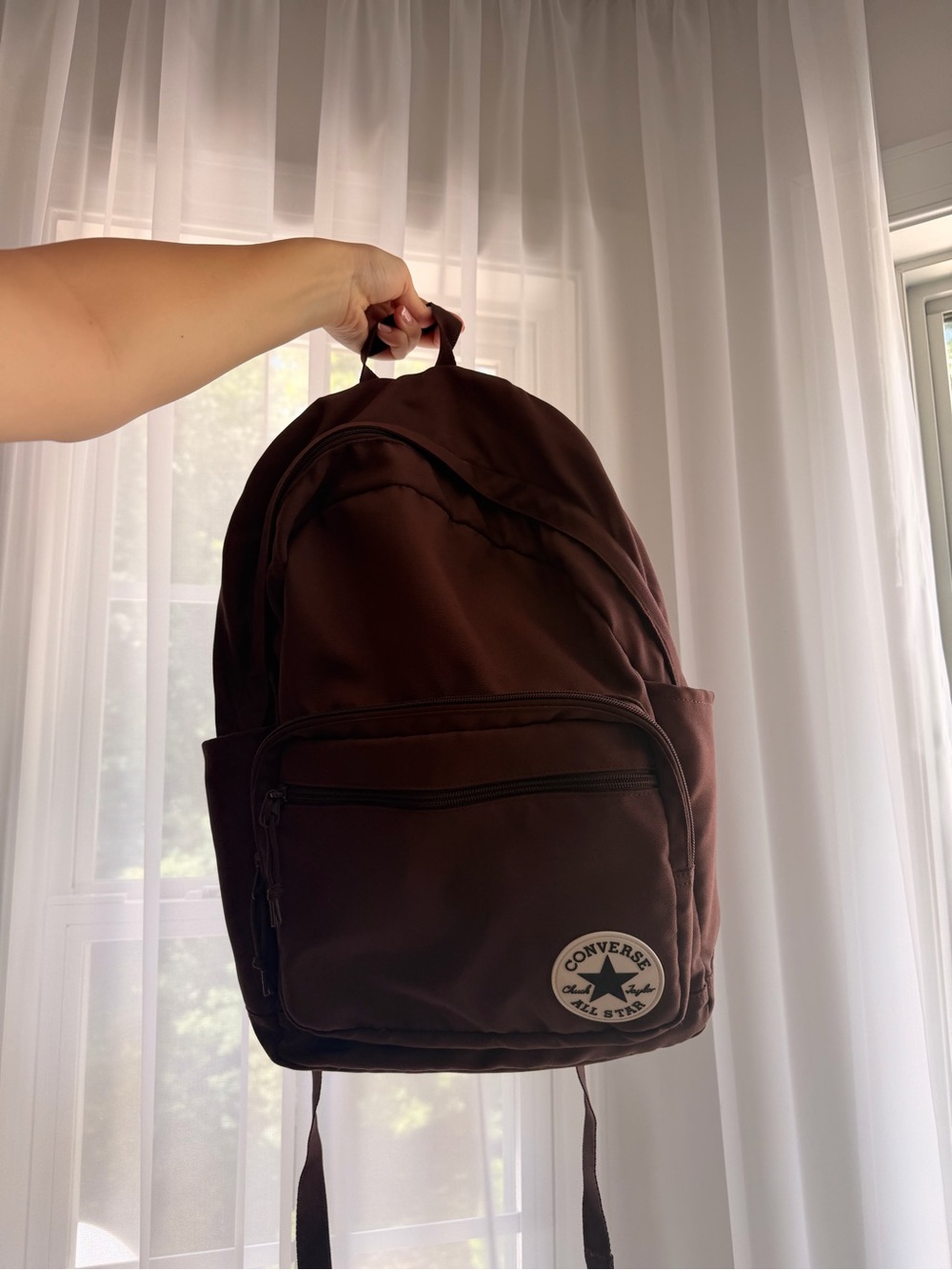 Converse Brown Backpack with Front Pocket